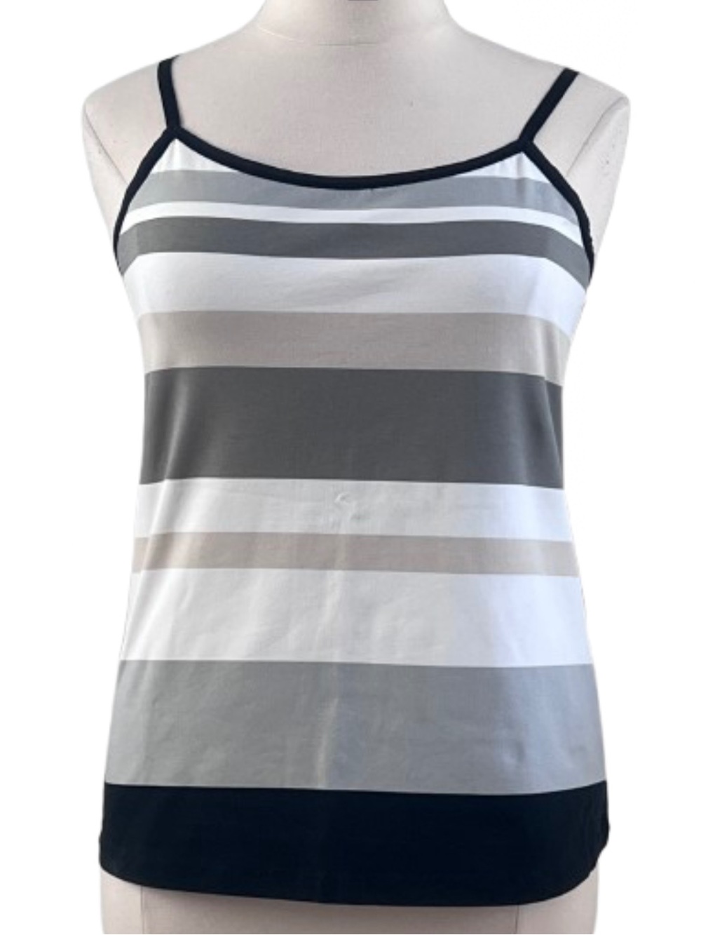 Stretch Striped Spaghetti Strap Camisole